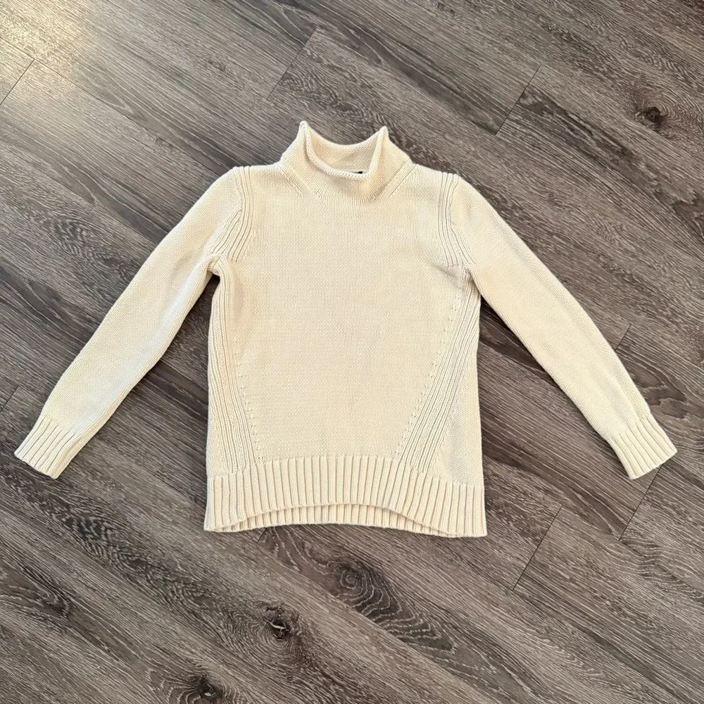 J. Crew Always Cream Roll Neck Sweater